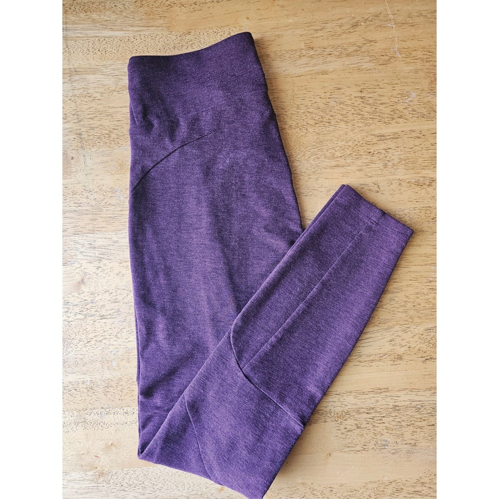 Prana Moto Leggings Women Medium Purple Heathered Plum High Rise Active Pants